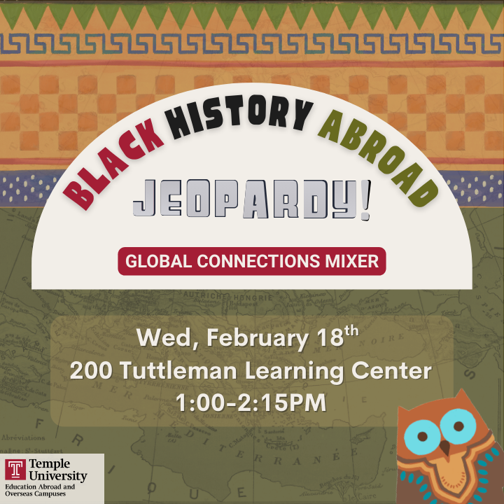 Black History month event graphic