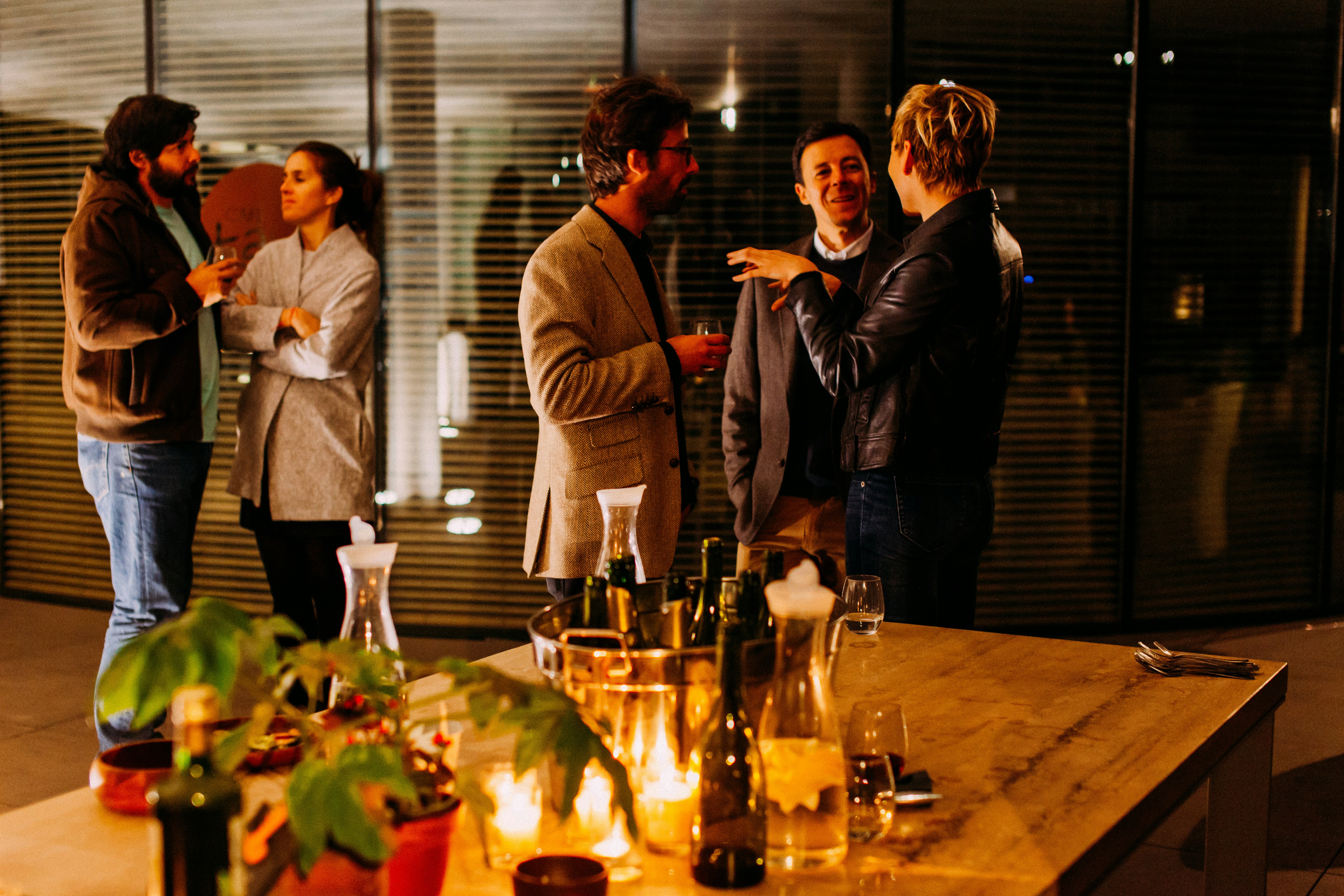 people at a networking event