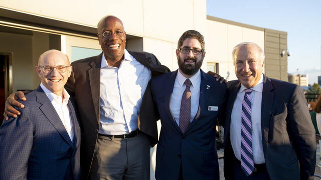Jon Broder, Jason Wingard, Rabbi Daniel Levitt and Mitch Morgan