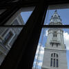 City Hall tower from an office window.