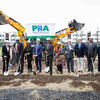 Local leaders breaking ground at the Norris Homes development site