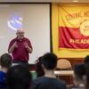 Dave giving a lecture at Central High School